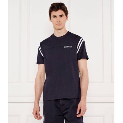 Guess Jeans T-shirt Regular Fit granatowy XXL Guess Jeans T-shirt Regular Fit granatowy XXL