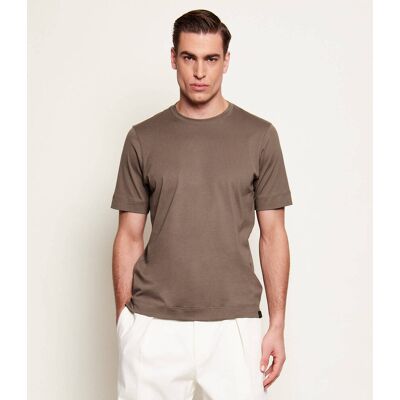 Gran Sasso T-shirt Regular Fit brązowy 56 Gran Sasso T-shirt Regular Fit brązowy 56