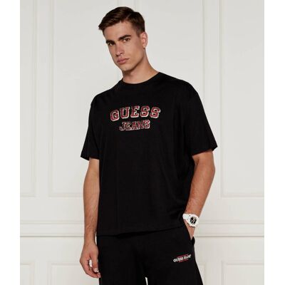 Guess Jeans T-shirt AMERICAN Oversize fit czarny M Guess Jeans T-shirt AMERICAN Oversize fit czarny M