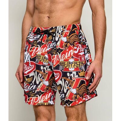 Philipp Plein Szorty kąpielowe Regular Fit multikolor M Philipp Plein Szorty kąpielowe Regular Fit multikolor M