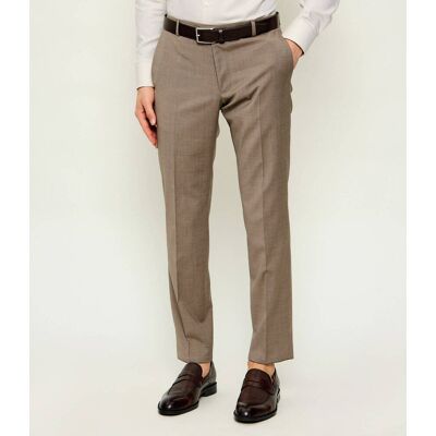 Joop! Wełniane spodnie Blayr Slim Fit beżowy 50 Joop! Wełniane spodnie Blayr Slim Fit beżowy 50