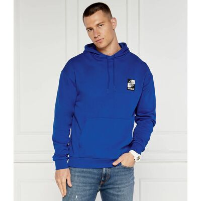 Hugo Blue Bluza Nabricoso Regular Fit niebieski M Hugo Blue Bluza Nabricoso Regular Fit niebieski M