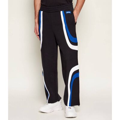 Hugo Blue Spodnie dresowe Nalotron Relaxed fit czarny L Hugo Blue Spodnie dresowe Nalotron Relaxed fit czarny L