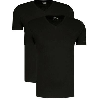 Karl Lagerfeld T-shirt 2-pack Regular Fit czarny XXXL Karl Lagerfeld T-shirt 2-pack Regular Fit czarny XXXL