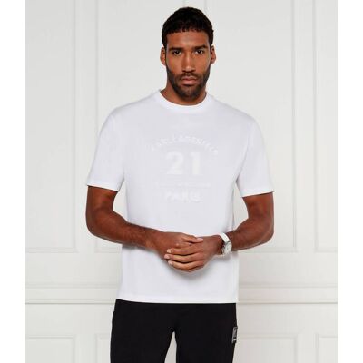 Karl Lagerfeld T-shirt Loose fit biały XXXL Karl Lagerfeld T-shirt Loose fit biały XXXL