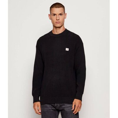 Calvin Klein Jeans Sweter Loose fit czarny S Calvin Klein Jeans Sweter Loose fit czarny S