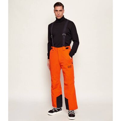 EA7 Spodnie narciarskie Regular Fit pomarańczowy S EA7 Spodnie narciarskie Regular Fit pomarańczowy S