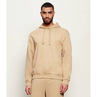 HUGO Bluza Dapo Relaxed fit beżowy XXL HUGO Bluza Dapo Relaxed fit beżowy XXL