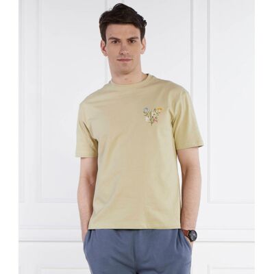 Guess T-shirt SS CN SMALL ABSTRACT Classic fit oliwkowy L Guess T-shirt SS CN SMALL ABSTRACT Classic fit oliwkowy L