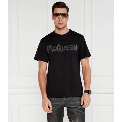 Alexander McQueen T-shirt Regular Fit czarny XL Alexander McQueen T-shirt Regular Fit czarny XL