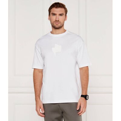 Boss GREEN T-shirt Mirror Relaxed fit kremowy L Boss GREEN T-shirt Mirror Relaxed fit kremowy L