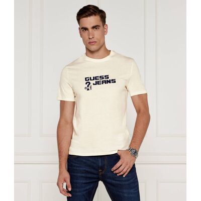 Guess Jeans T-shirt Slim Fit ecru XXL Guess Jeans T-shirt Slim Fit ecru XXL