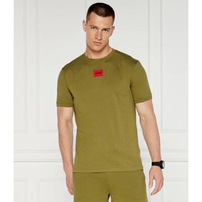 HUGO T-shirt Diragolino212 Regular Fit khaki S HUGO T-shirt Diragolino212 Regular Fit khaki S