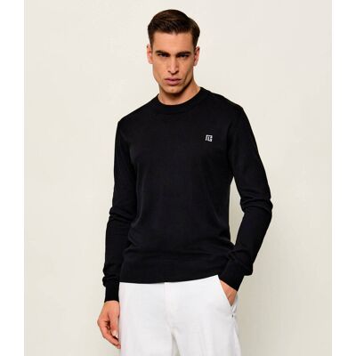 Balmain Jedwabny sweter Regular Fit czarny L Balmain Jedwabny sweter Regular Fit czarny L