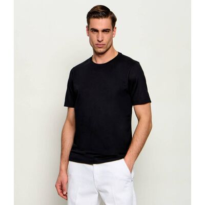 Gran Sasso T-shirt Slim Fit czarny 54 Gran Sasso T-shirt Slim Fit czarny 54