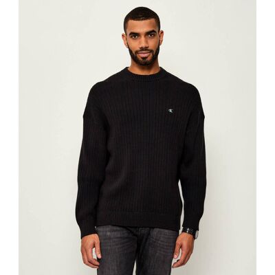 Calvin Klein Jeans Sweter Oversize fit czarny S Calvin Klein Jeans Sweter Oversize fit czarny S