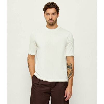 Eleventy Sweter Regular Fit biały XXL Eleventy Sweter Regular Fit biały XXL