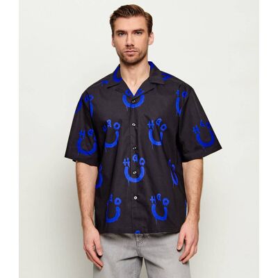 Hugo Blue Koszula Eligino Loose fit czarny XXL Hugo Blue Koszula Eligino Loose fit czarny XXL