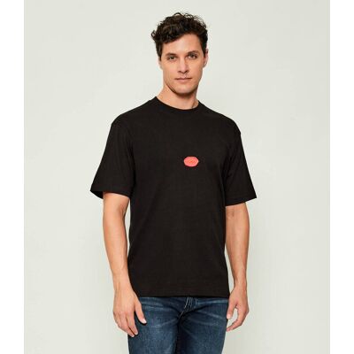 HUGO T-shirt Divis Loose fit czarny XS HUGO T-shirt Divis Loose fit czarny XS