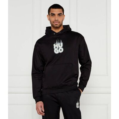 HUGO Bluza Defnio Relaxed fit czarny M HUGO Bluza Defnio Relaxed fit czarny M