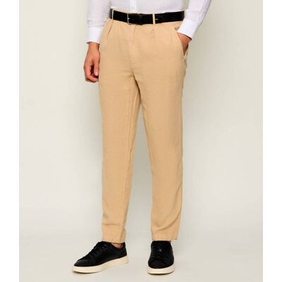 Polo Ralph Lauren Lniane spodnie chino Slim Fit beżowy S Polo Ralph Lauren Lniane spodnie chino Slim Fit beżowy S