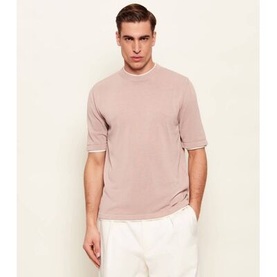 Eleventy Sweter Regular Fit różowy L Eleventy Sweter Regular Fit różowy L