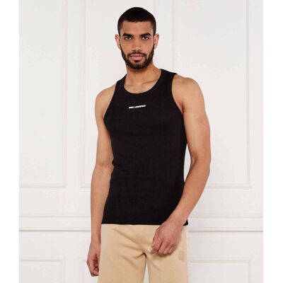 Karl Lagerfeld Tank top Slim Fit czarny S Karl Lagerfeld Tank top Slim Fit czarny S