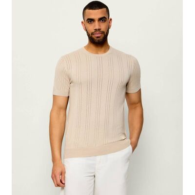 Guess Sweter LINDON Regular Fit beżowy XL Guess Sweter LINDON Regular Fit beżowy XL