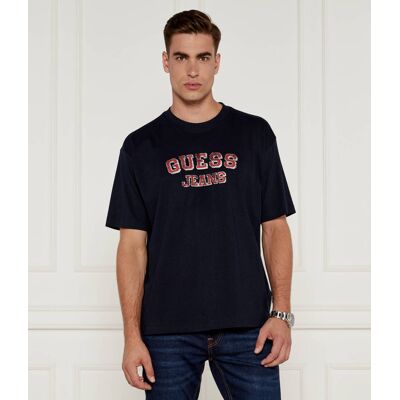 Guess Jeans T-shirt Oversize fit granatowy L Guess Jeans T-shirt Oversize fit granatowy L