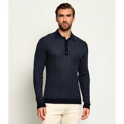 Drykorn Wełniany sweter Jonnte Slim Fit granatowy XXL Drykorn Wełniany sweter Jonnte Slim Fit granatowy XXL