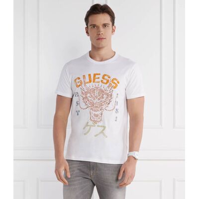 Guess T-shirt DRAGON Regular Fit biały M Guess T-shirt DRAGON Regular Fit biały M