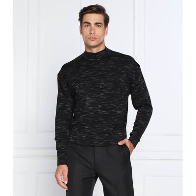 Calvin Klein Wełniany sweter Regular Fit czarny S Calvin Klein Wełniany sweter Regular Fit czarny S