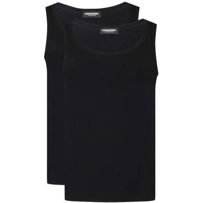 Dsquared2 Tank top 2-pack Slim Fit czarny XL Dsquared2 Tank top 2-pack Slim Fit czarny XL