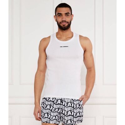 Karl Lagerfeld Tank top Slim Fit biały L Karl Lagerfeld Tank top Slim Fit biały L