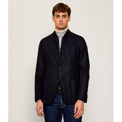 Windsor Wełniana marynarka 2w1 13 Trient Shaped fit z dodatkiem kaszmiru granatowy 54 Windsor Wełniana marynarka 2w1 13 Trient Shaped fit z dodatkiem kaszmiru granatowy 54