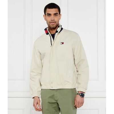 Tommy Jeans Kurtka bomber Loose fit beżowy L Tommy Jeans Kurtka bomber Loose fit beżowy L