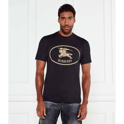 Burberry T-shirt Knight Stamp Slim Fit czarny XXL Burberry T-shirt Knight Stamp Slim Fit czarny XXL
