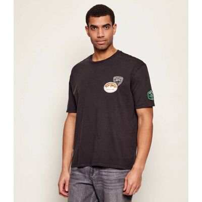 Guess T-shirt IN THE WOODS Relaxed fit czarny M Guess T-shirt IN THE WOODS Relaxed fit czarny M