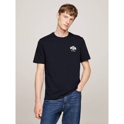 Tommy Hilfiger T-shirt EMBRO Regular Fit granatowy XXL Tommy Hilfiger T-shirt EMBRO Regular Fit granatowy XXL