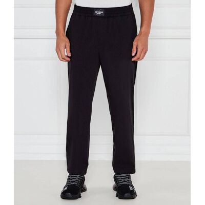 Just Cavalli Spodnie dresowe CORMORANO Regular Fit z dodatkiem wełny czarny 50 Just Cavalli Spodnie dresowe CORMORANO Regular Fit z dodatkiem wełny czarny 50