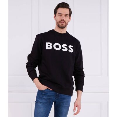 Boss ORANGE Bluza WeBasicCrew Relaxed fit czarny XXL Boss ORANGE Bluza WeBasicCrew Relaxed fit czarny XXL