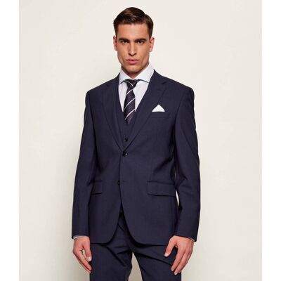 Boss BLACK Wełniana marynarka H-Jeckson-MM-224 Regular Fit granatowy 110 Boss BLACK Wełniana marynarka H-Jeckson-MM-224 Regular Fit granatowy 110