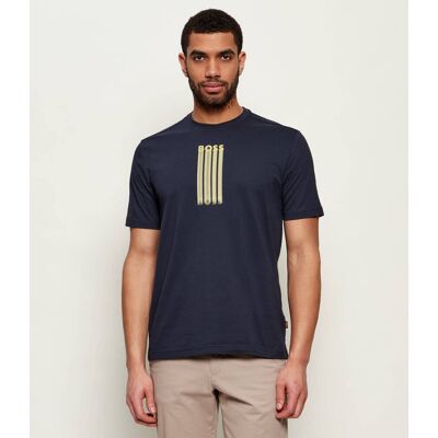 Boss ORANGE T-shirt Te_Bass Regular Fit granatowy L Boss ORANGE T-shirt Te_Bass Regular Fit granatowy L