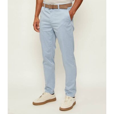 Boss ORANGE Spodnie chino Tapered fit błękitny 34/34 Boss ORANGE Spodnie chino Tapered fit błękitny 34/34