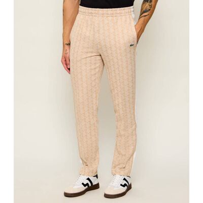 Lacoste Spodnie dresowe Regular Fit beżowy XL Lacoste Spodnie dresowe Regular Fit beżowy XL