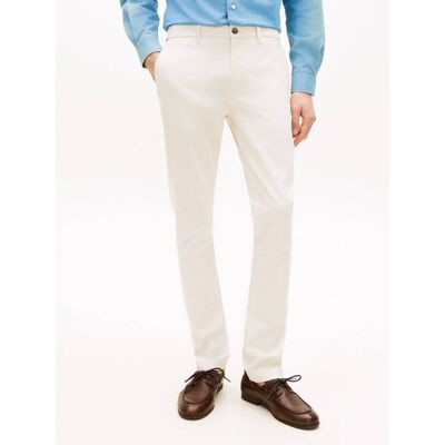 Tommy Hilfiger Spodnie chino Bleecker Slim Fit ecru 36/34 Tommy Hilfiger Spodnie chino Bleecker Slim Fit ecru 36/34