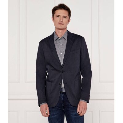 Boss BLACK Lniana marynarka P-Hanry-WG-241 Slim Fit granatowy 50 Boss BLACK Lniana marynarka P-Hanry-WG-241 Slim Fit granatowy 50