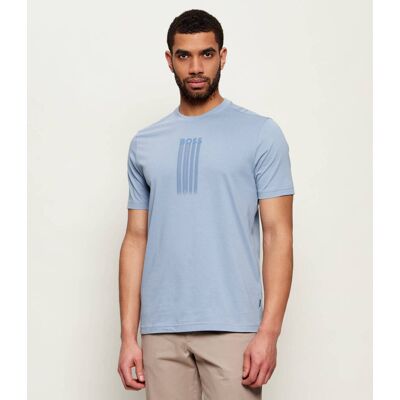 Boss ORANGE T-shirt Te_Bass Regular Fit błękitny XXL Boss ORANGE T-shirt Te_Bass Regular Fit błękitny XXL
