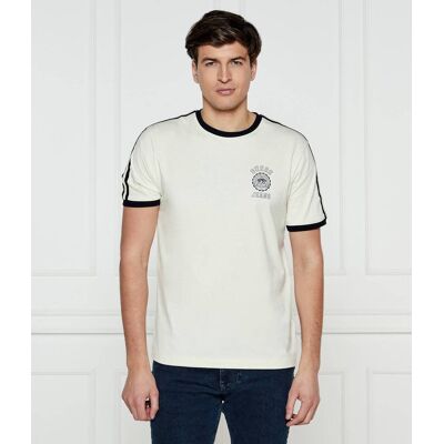 Guess Jeans T-shirt Regular Fit ecru M Guess Jeans T-shirt Regular Fit ecru M