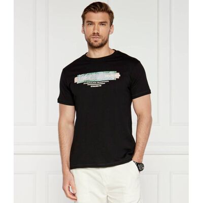 Guess T-shirt Regular Fit czarny XXL Guess T-shirt Regular Fit czarny XXL